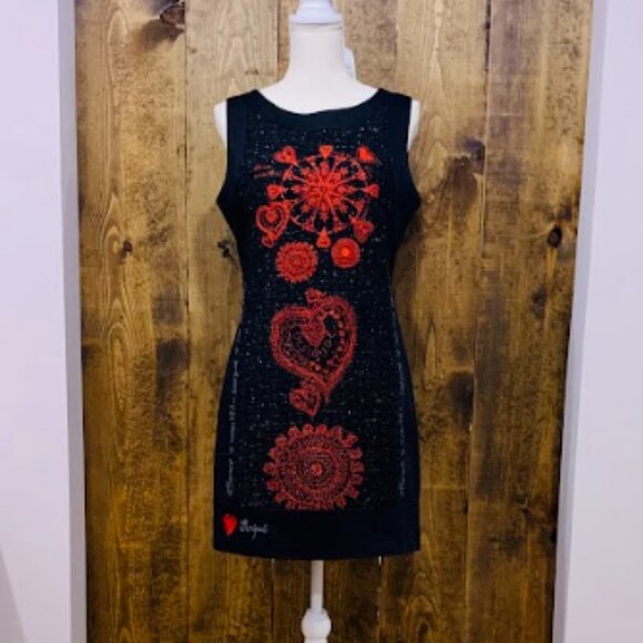Desigual Vest Scarlet Dress - Picture 1 of 12